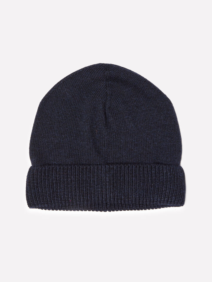 Gorro azul-escuro em mistura de caxemira - null - Azul-Escuro | Sisley image number 1